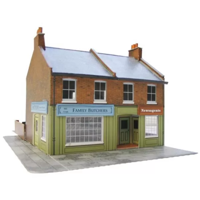 Red Brick Terraced Corner OO - Superquick C7 
