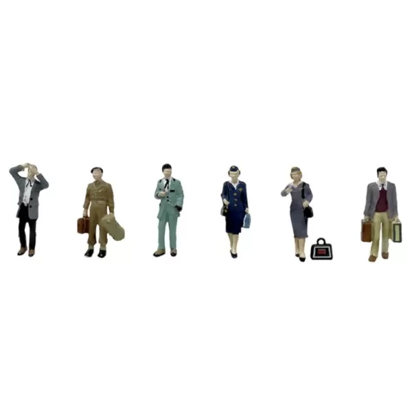 Post-War Figures Set C including Teddy Boy OO Scenecraft 36-443