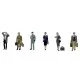 Post-War Figures Set C including Teddy Boy OO Scenecraft 36-443
