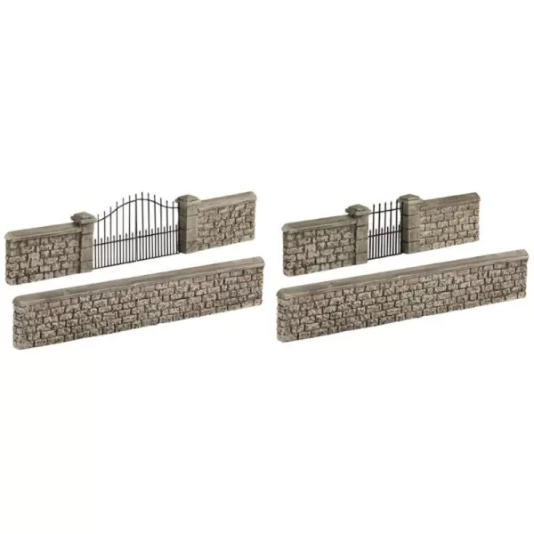 Stone Wall and Gates OO Scenecraft 44-555
