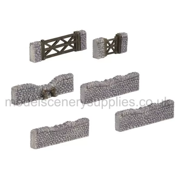 Dry Stone Wall Gates and Stile  OO Scenecraft 44-580