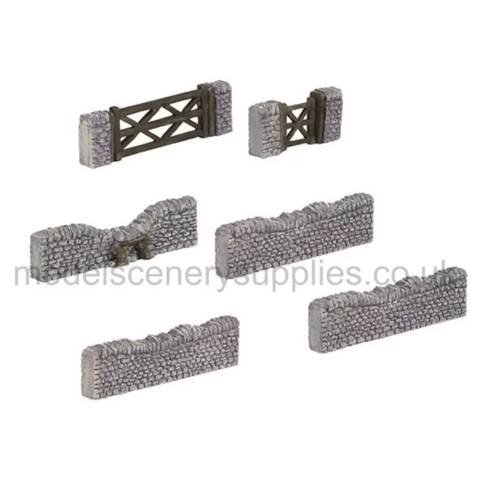 Dry Stone Wall Gates and Stile  OO Scenecraft 44-580