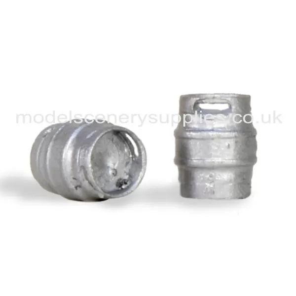 Aluminium Beer Kegs OO Scenecraft 44-520