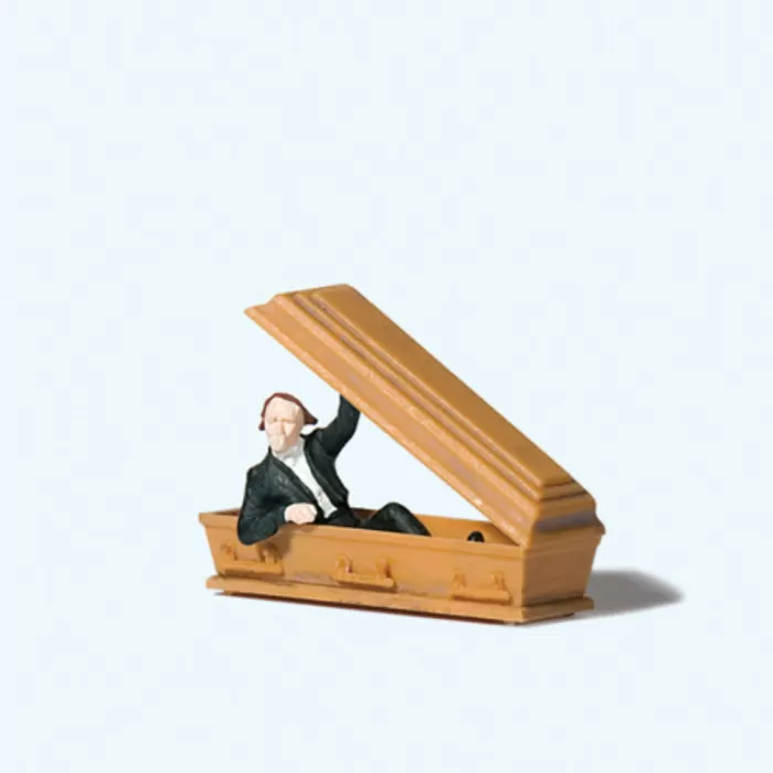 Vampire Holding Coffin Lid Figure OO