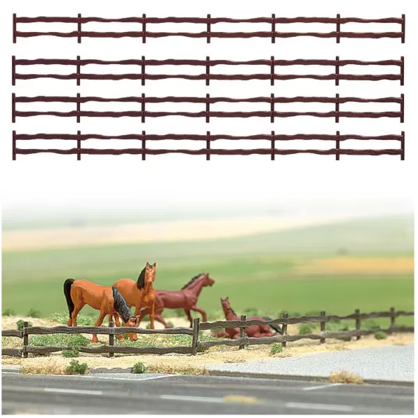 Wooden Fence OO Busch 6008