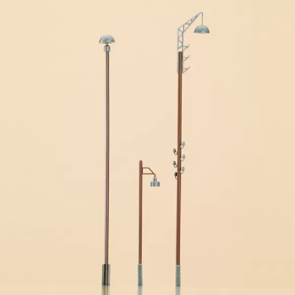 Yard and Street Lights and electric insulators OO / TT