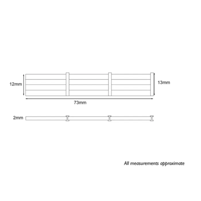 Kingpost Concrete Retaining Wall OO
