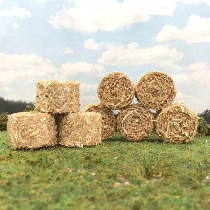 Round Straw Bales 1:43 scale