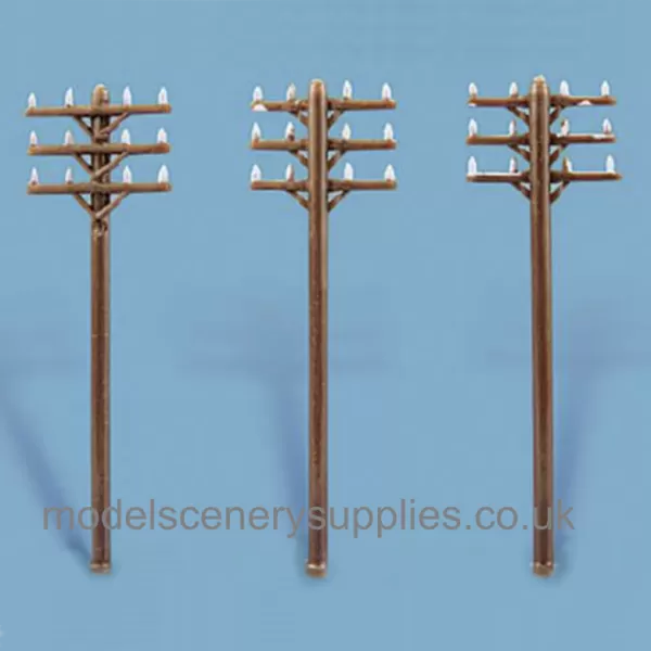 Telegraph poles N gauge Peco