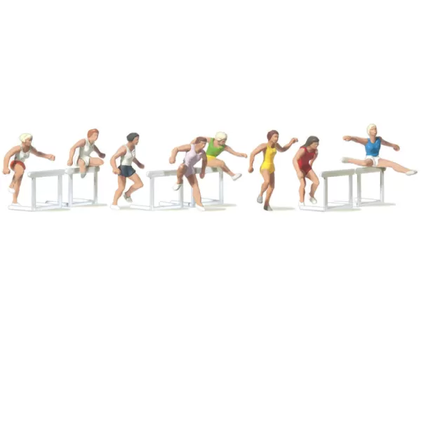 Women Running Hurdles OO