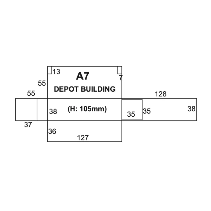 Goods Depot Building in Stone OO  Superquick A07.1
