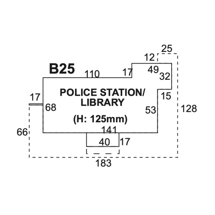 Police Station or Public Library OO - Superquick B25