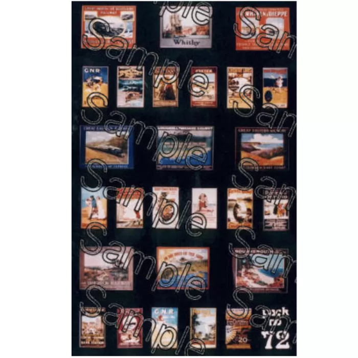 Travel Posters Pre Grouping ,  OO Tiny Signs 