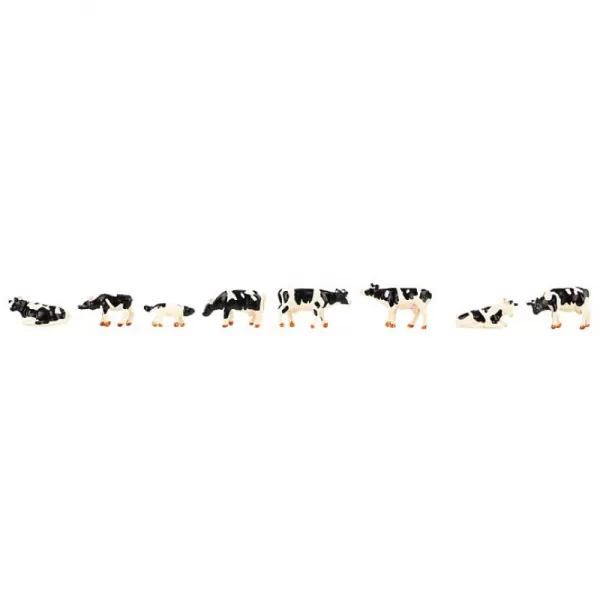 Cows, black and white N gauge Faller 155903