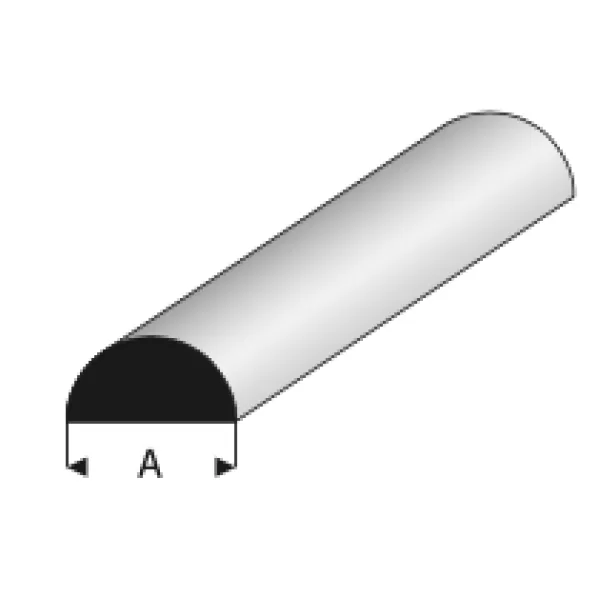 Plastic Profile Half Round