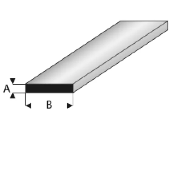 Plastic Profile 0.5mm thick Strip
