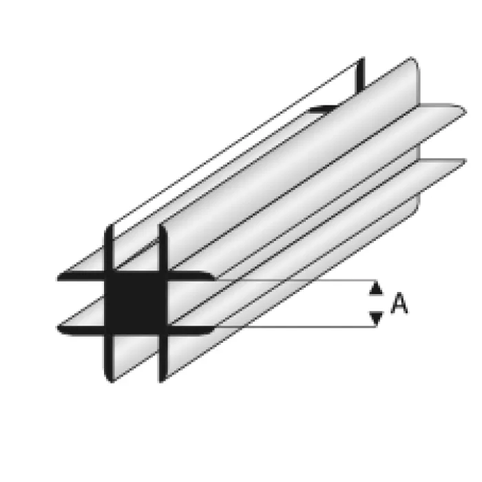 Plastic Profile Cross Connector 