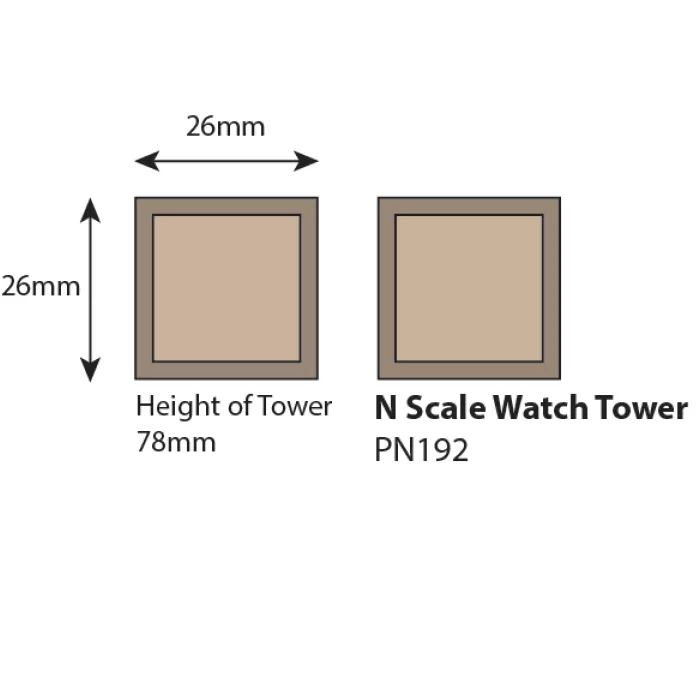 CASTLE WATCH TOWERS N gauge Metcalfe PN192