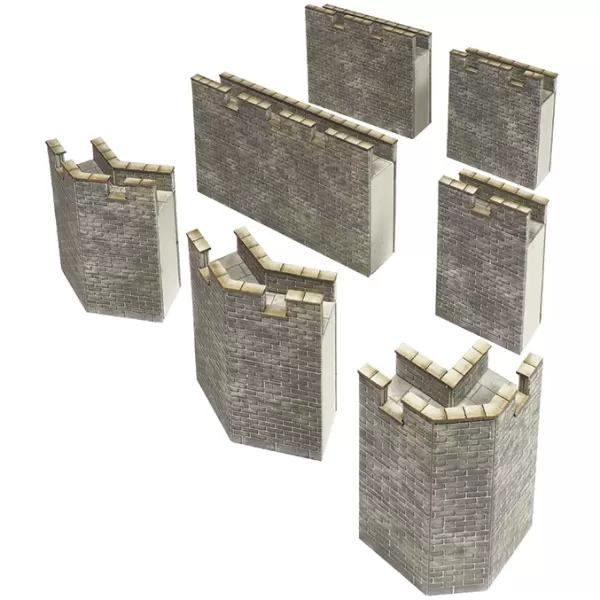 Castle Curtain Walls N Gauge Metcalfe PN193