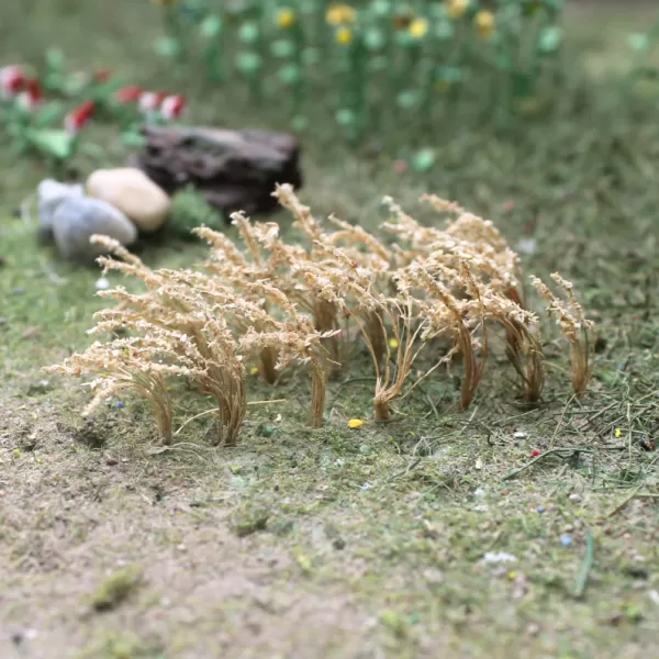 Tall Grass tufts Brown windswept 