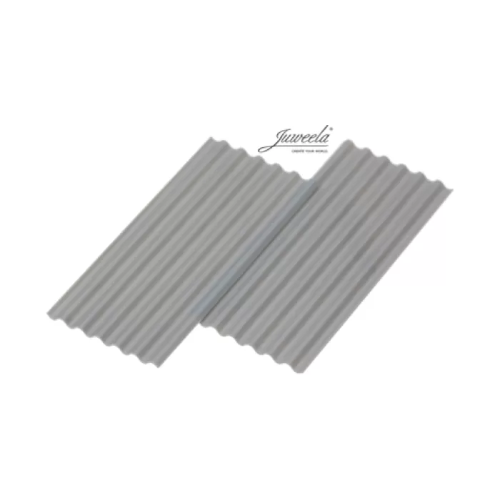 Corrugated Roofing Sheets Grey 1:32 by Juweela